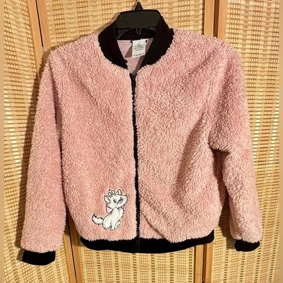 Disney Parks The Aristocats fluffy Marie fleeced bomber style jacket - Picture 4 of 11